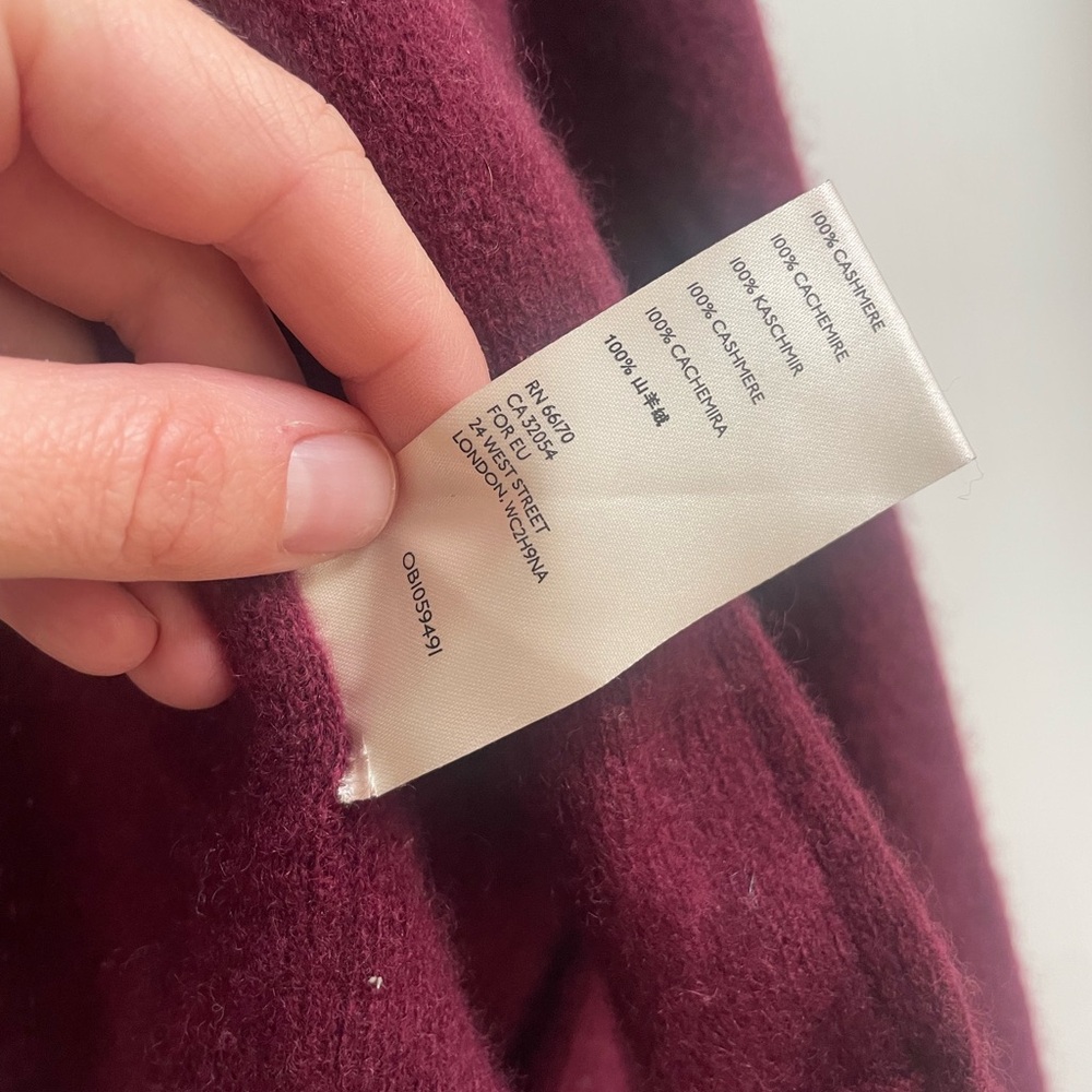 Free People Burgundy Open Cardigan - Picture 3 of 6